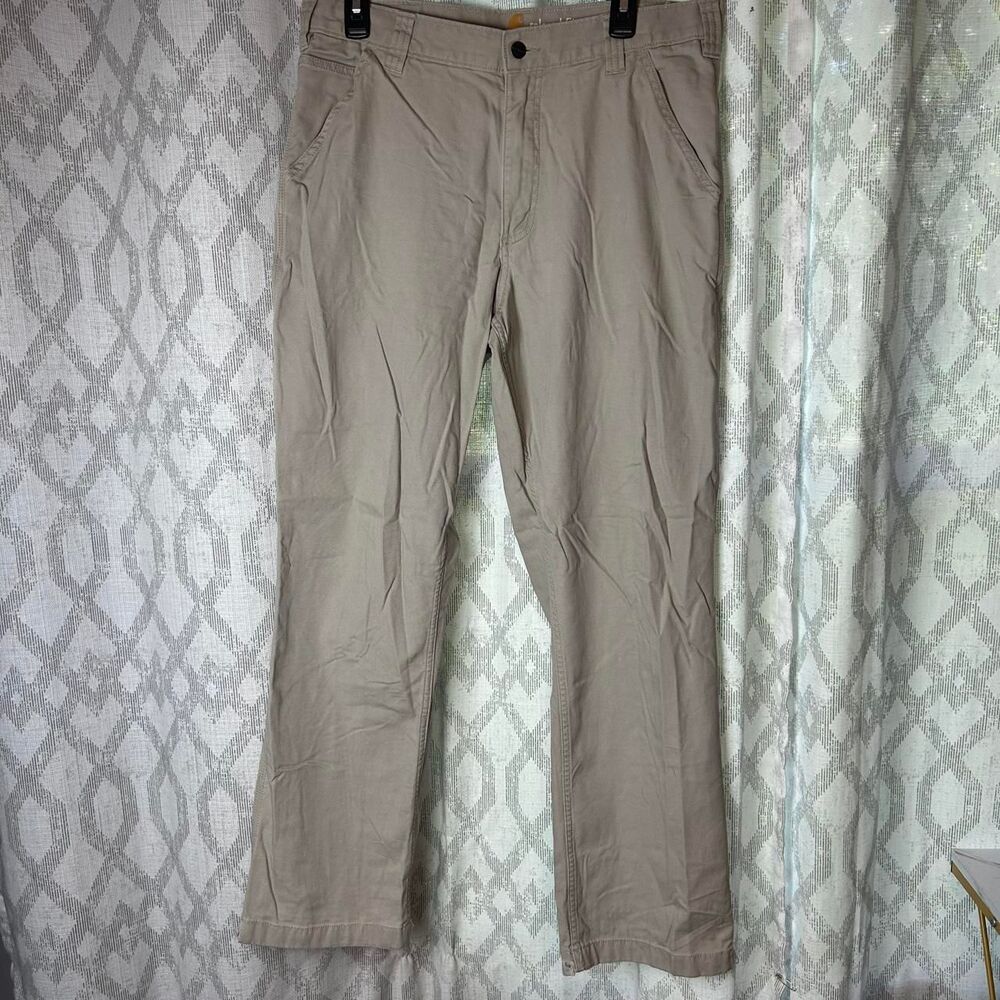 Carhartt Men's Cream and Tan Trousers